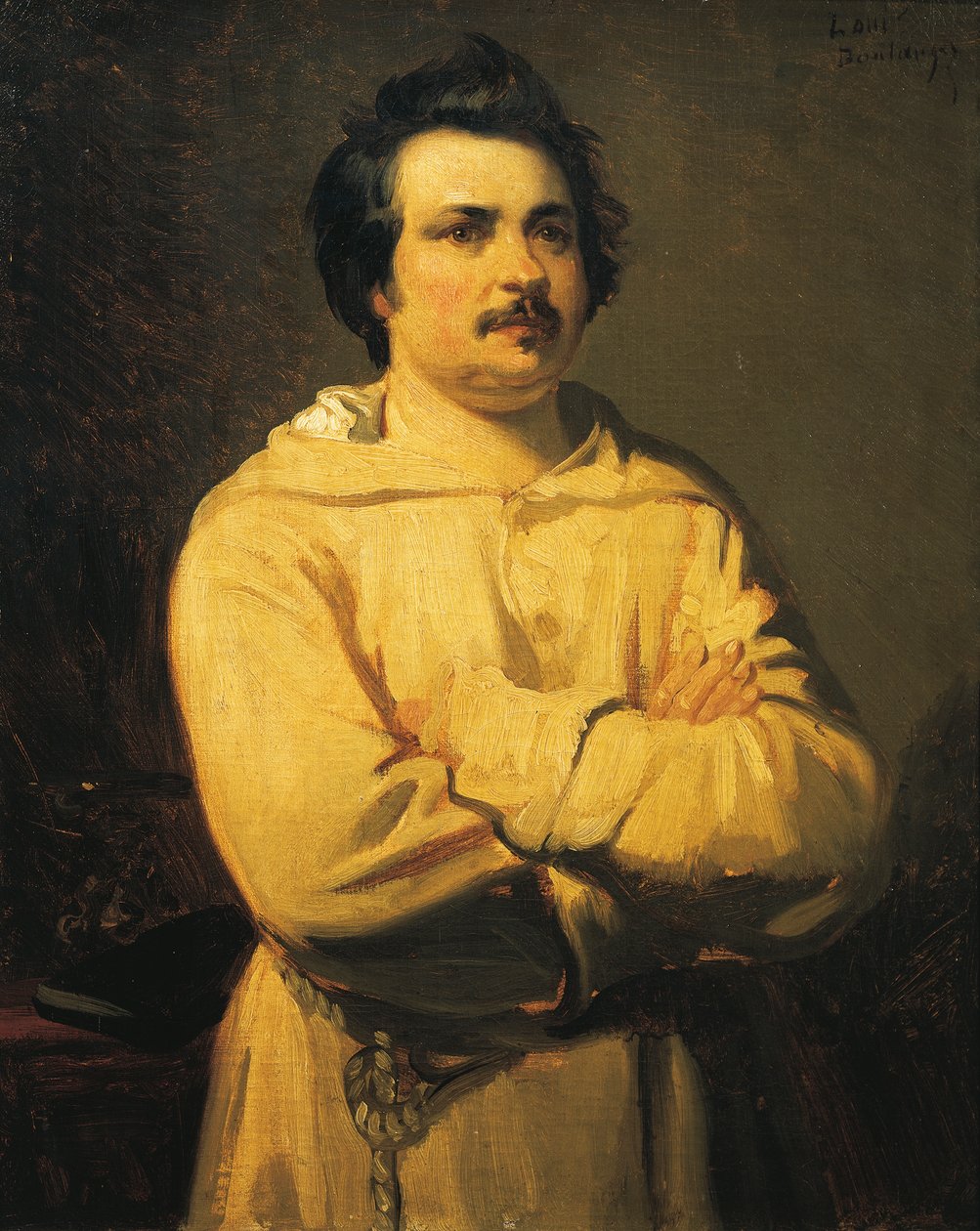 Honore de Balzacin muotokuva tekijältä Louis Boulanger