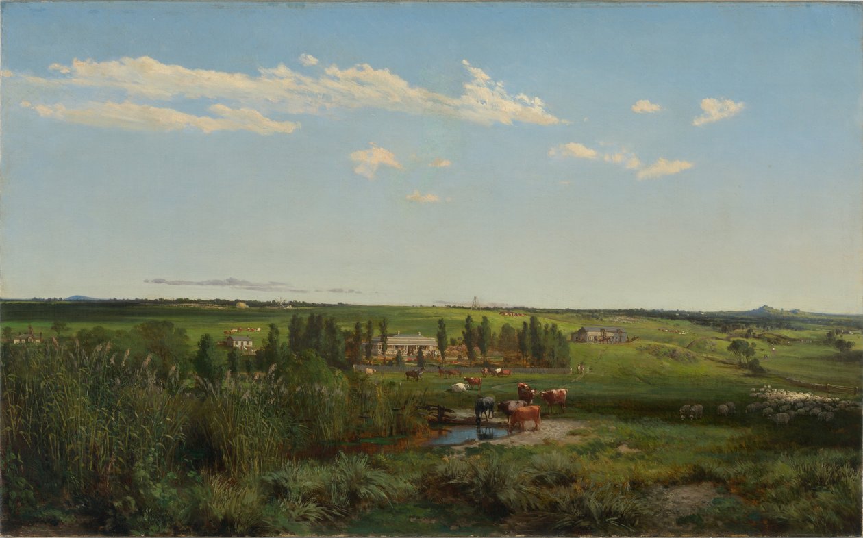 "Mount Fyansin" maatila tekijältä Louis Buvelot