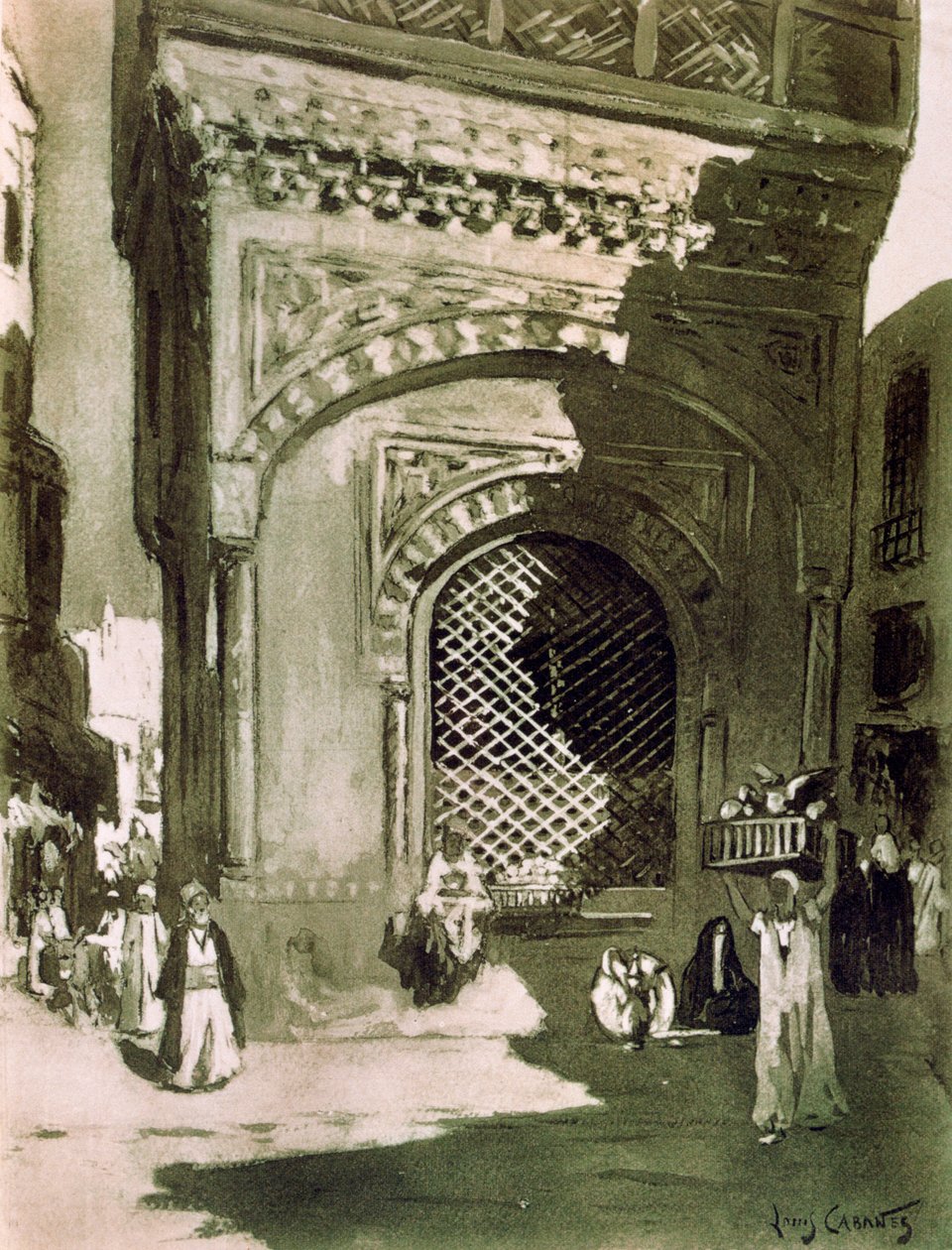 El-Sebil, Kairo, Egypti, 1928 tekijältä Louis Cabanes