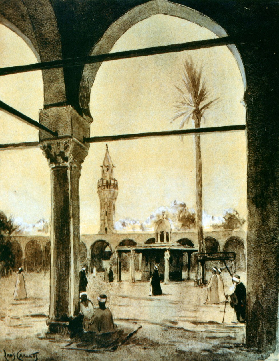 Moskeija, Kairo, Egypti, 1928 tekijältä Louis Cabanes