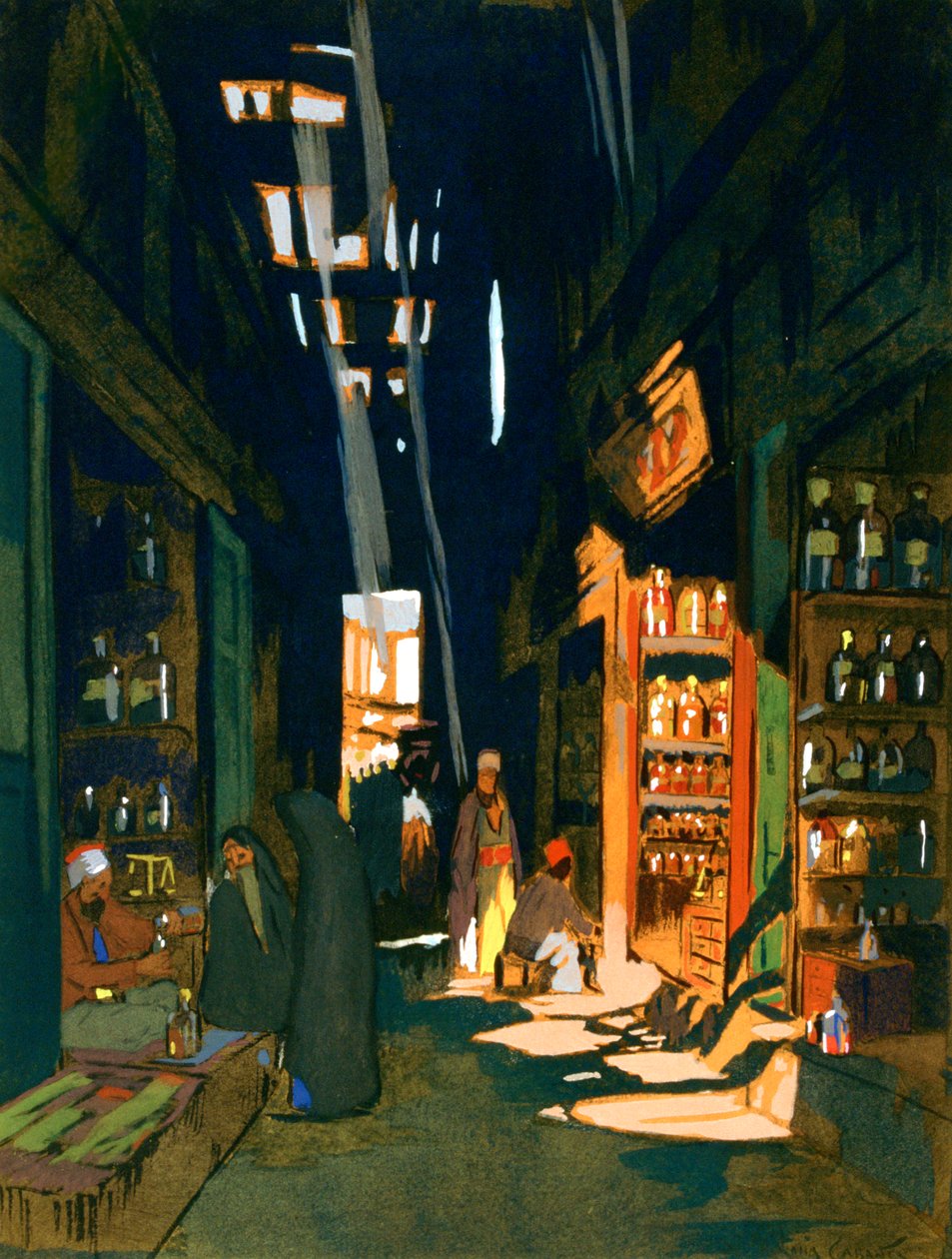 Hajuvesikauppias, 1928 tekijältä Louis Cabanes