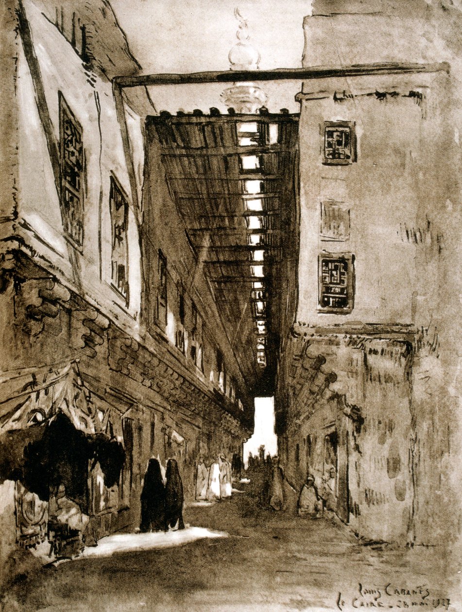 Souks, Kairo, 1928 tekijältä Louis Cabanes