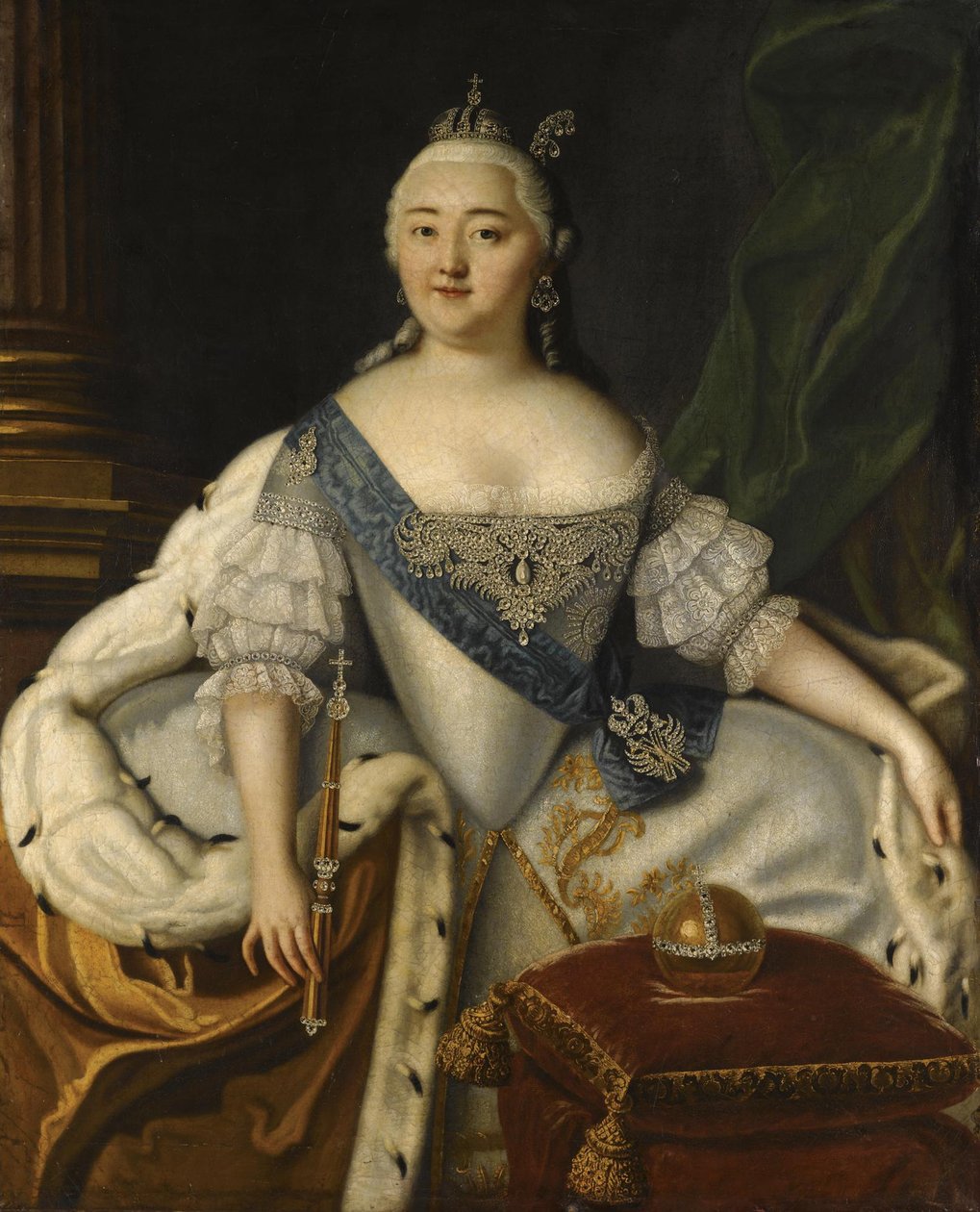 Keisarinna Elisabetin muotokuva 1709-1762 tekijältä Louis Caravaque