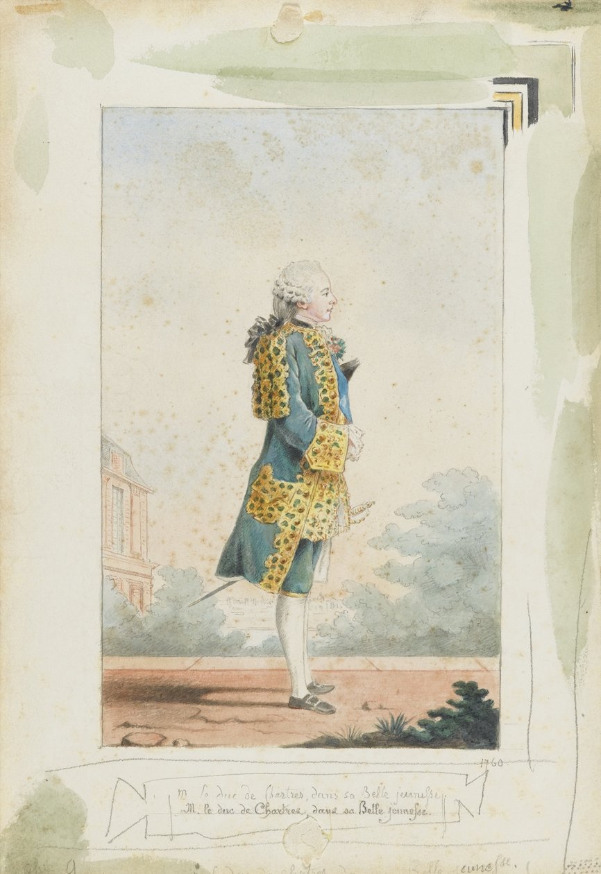 Louis Philippe II, Chartresin herttua 1747-1793, 1760 tekijältä Louis Carrogis dit Carmontelle