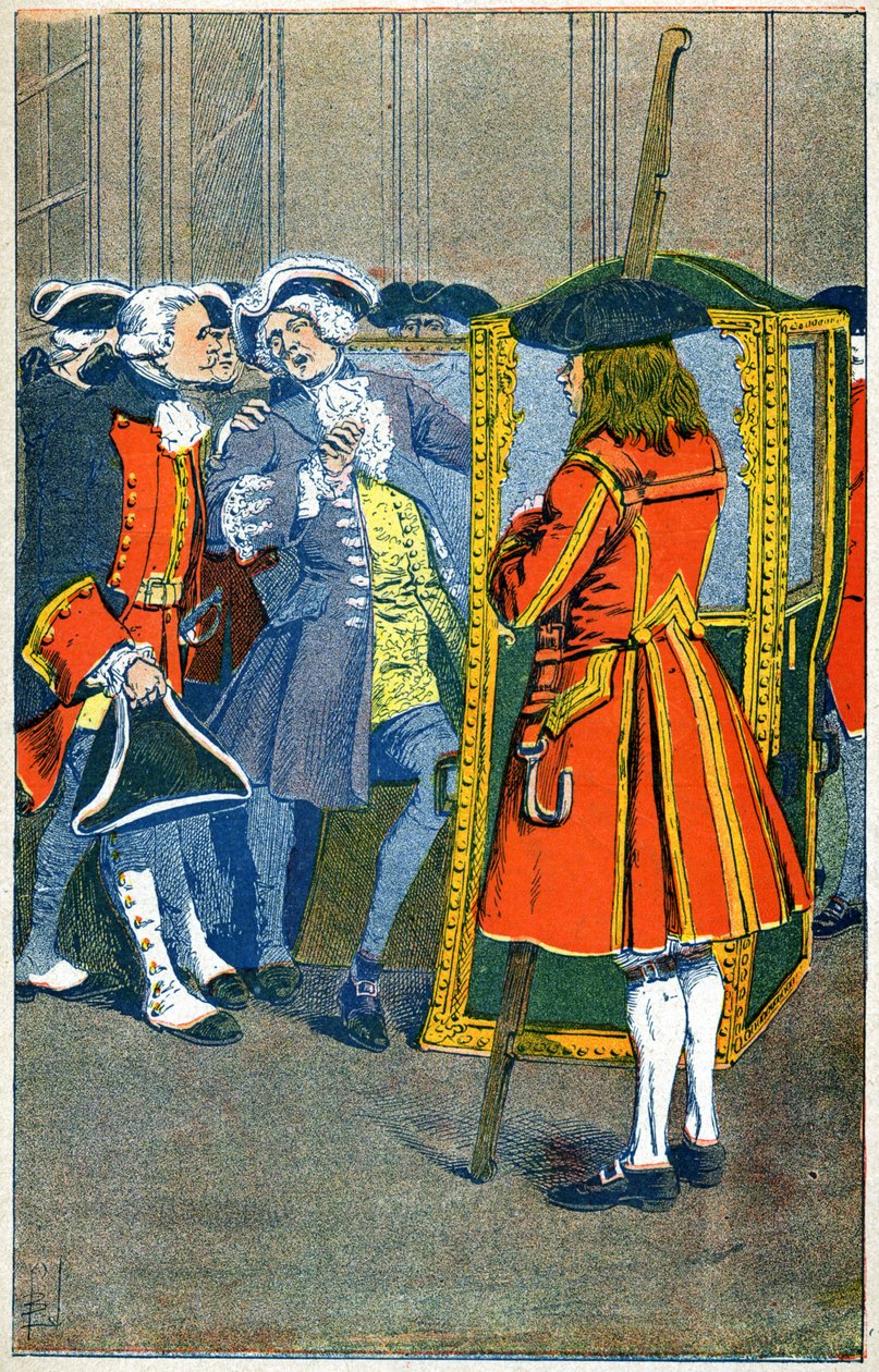 Villeroyn sieppaus 1722 tekijältä Louis Charles Bombled