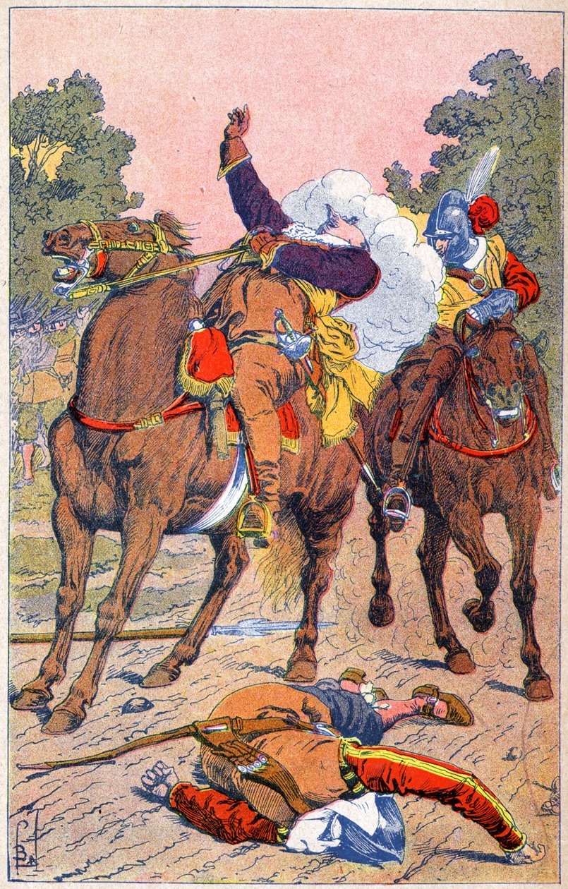 Kustaa II Adolph, Ruotsin kuolema tekijältä Louis Charles Bombled