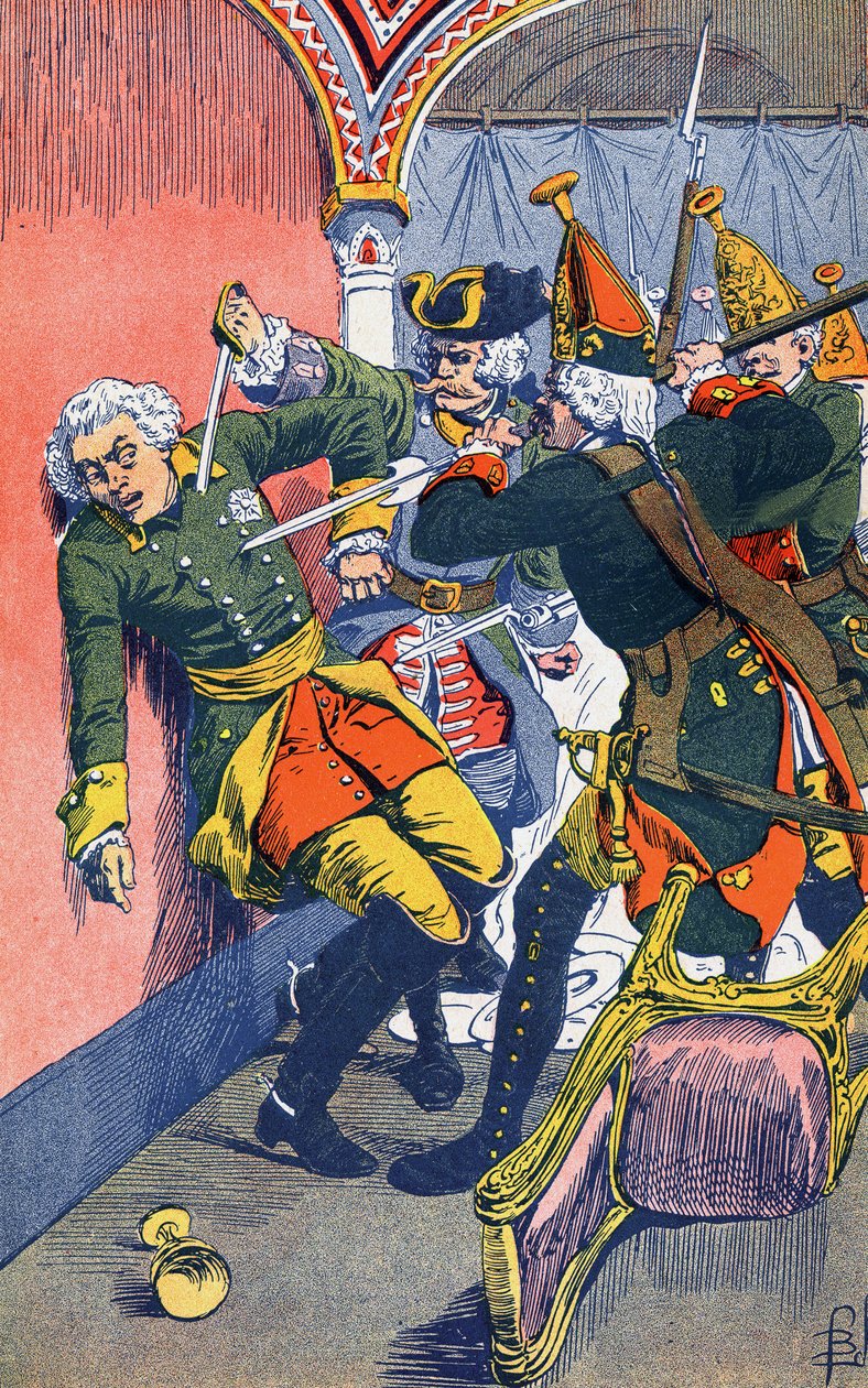 Tsaari Pietari III:n kuolema tekijältä Louis Charles Bombled