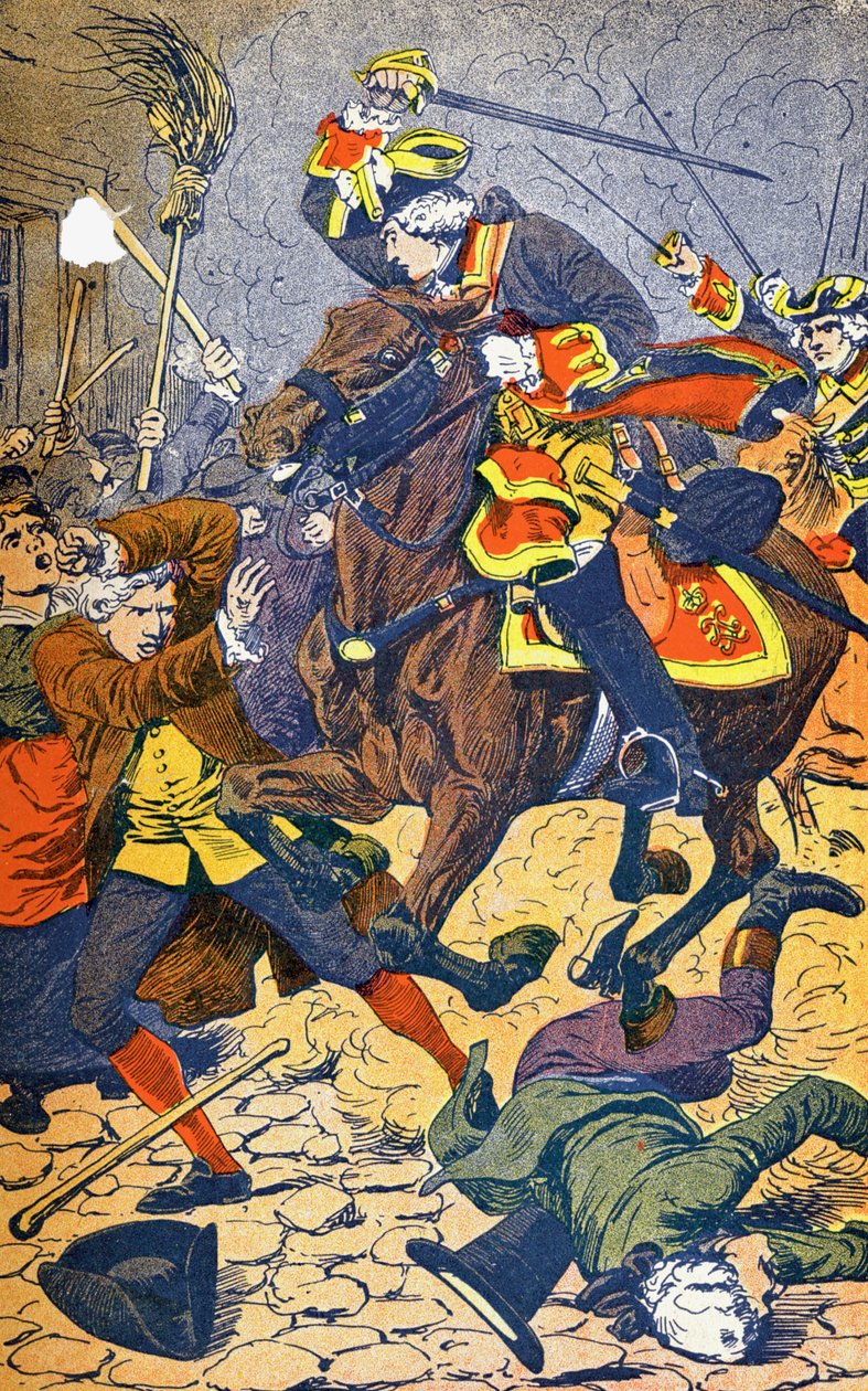Emists Pariisissa vuonna 1789 tekijältä Louis Charles Bombled
