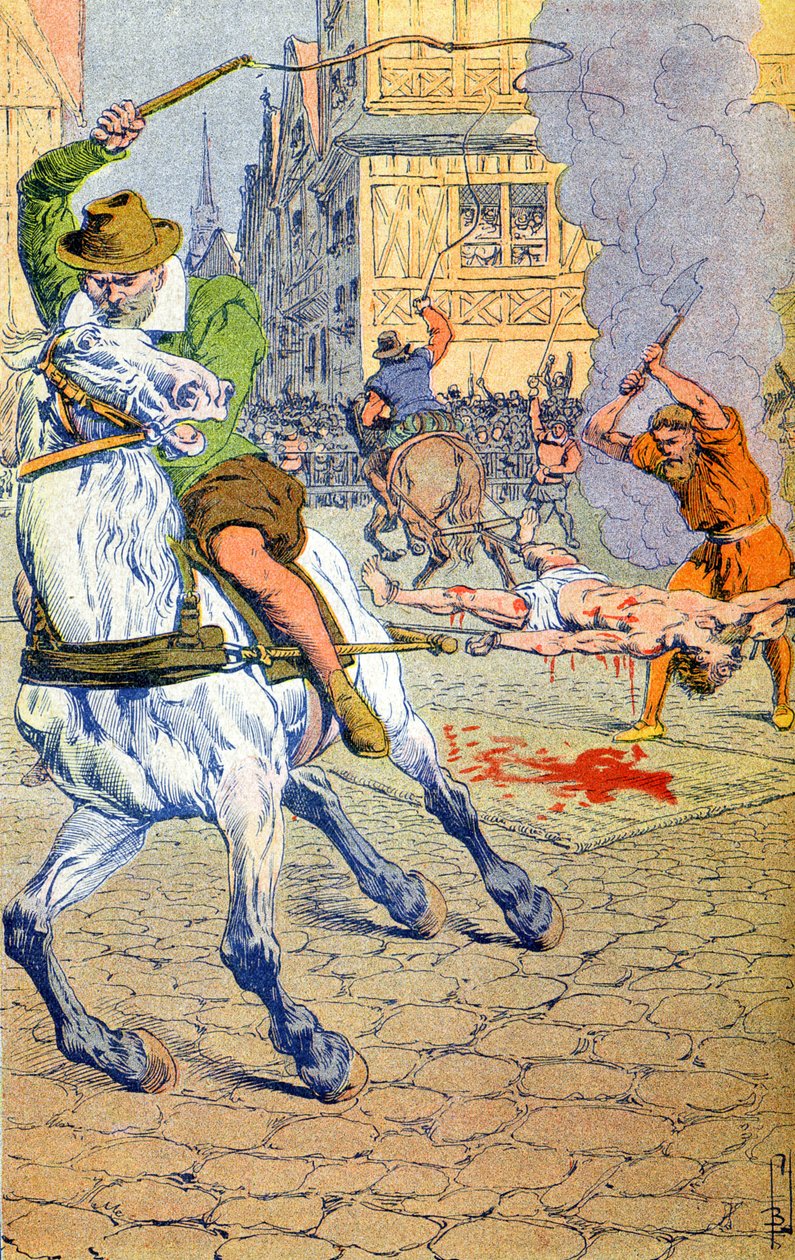 Francois Ravaillacin teloitus tekijältä Louis Charles Bombled
