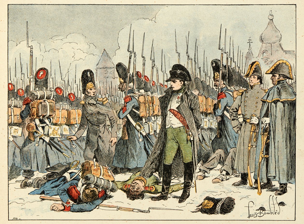Kuvitus on otettu kirjasta "Vuosisadan sankarit", Dick de Lonlayn kirjoittamat anekdootit ja Louis Bombledin (1862-1927) kuvitus. tekijältä Louis Charles Bombled
