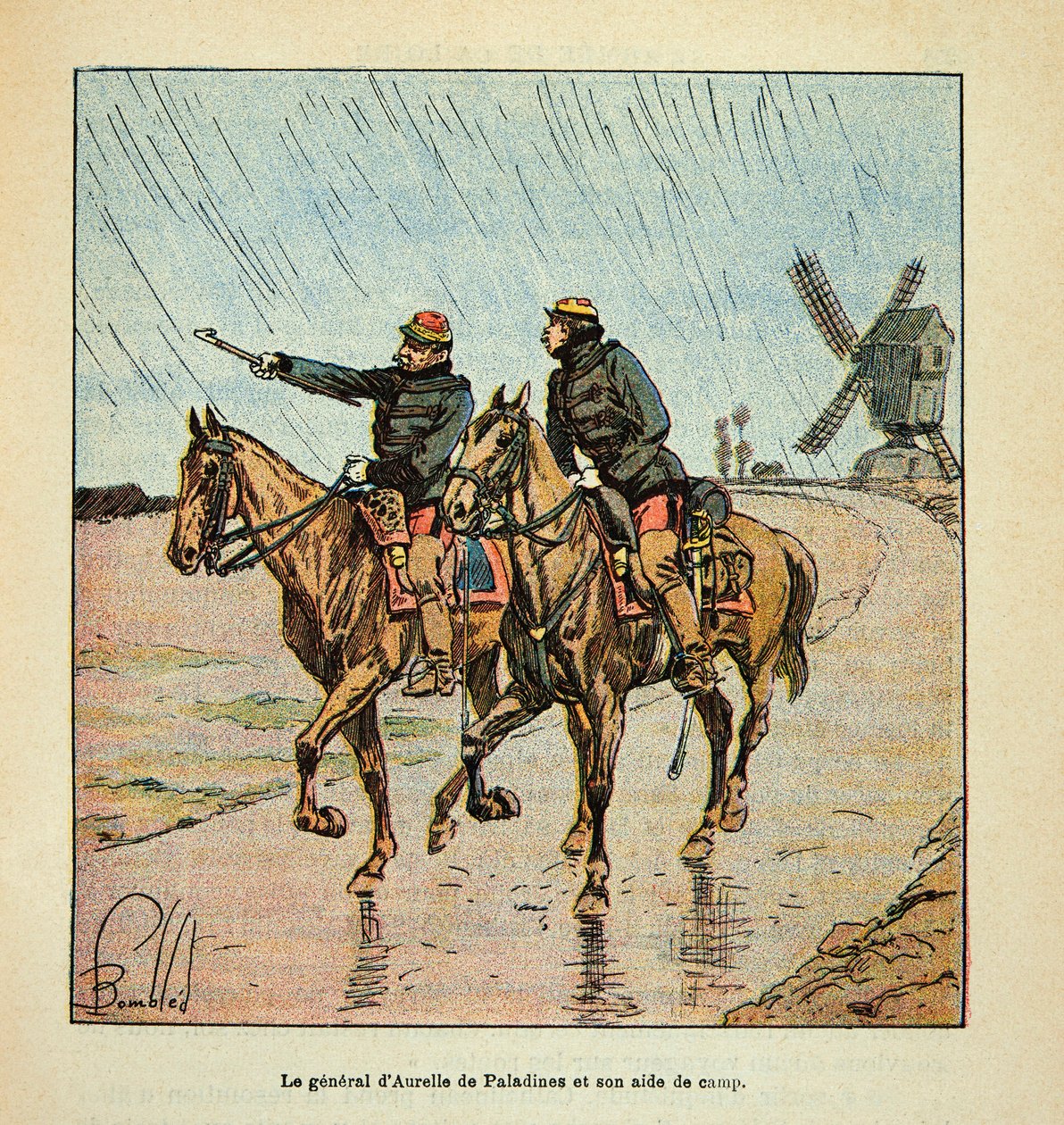 Eugene Sergeantin, Grenestin, Loiren armeija, kuvittanut Louis Bombled (1862-1927) (Ranskan ja Saksan sota; kampanja 1870 -1871): kenraali d