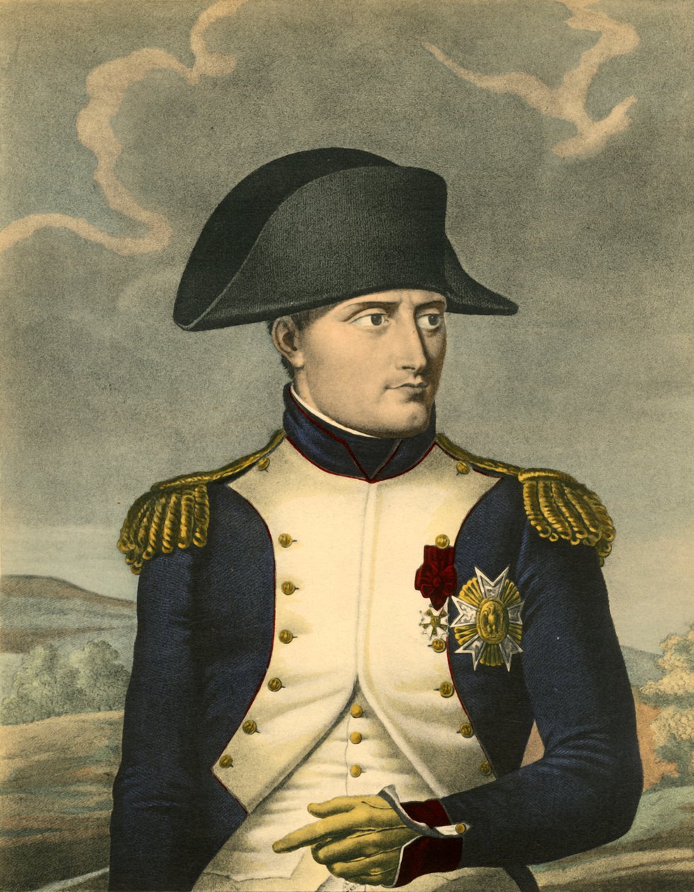 Napoleon Suuri, Ranskan keisari, Italian kuningas, c1806, 1921. tekijältä Louis Charles Ruotte