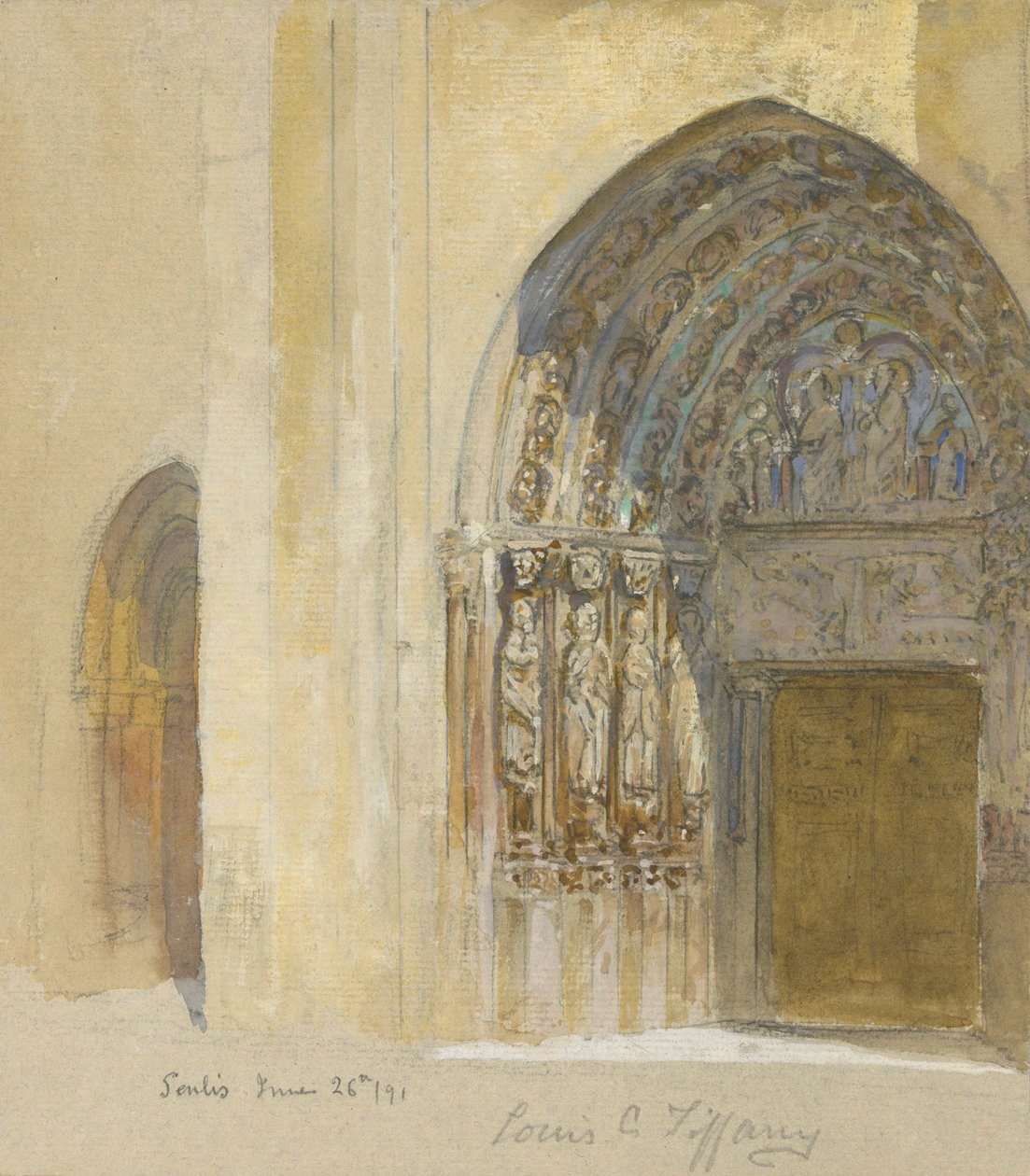 Senlis, 26. kesäkuuta/91 tekijältä Louis Comfort Tiffany