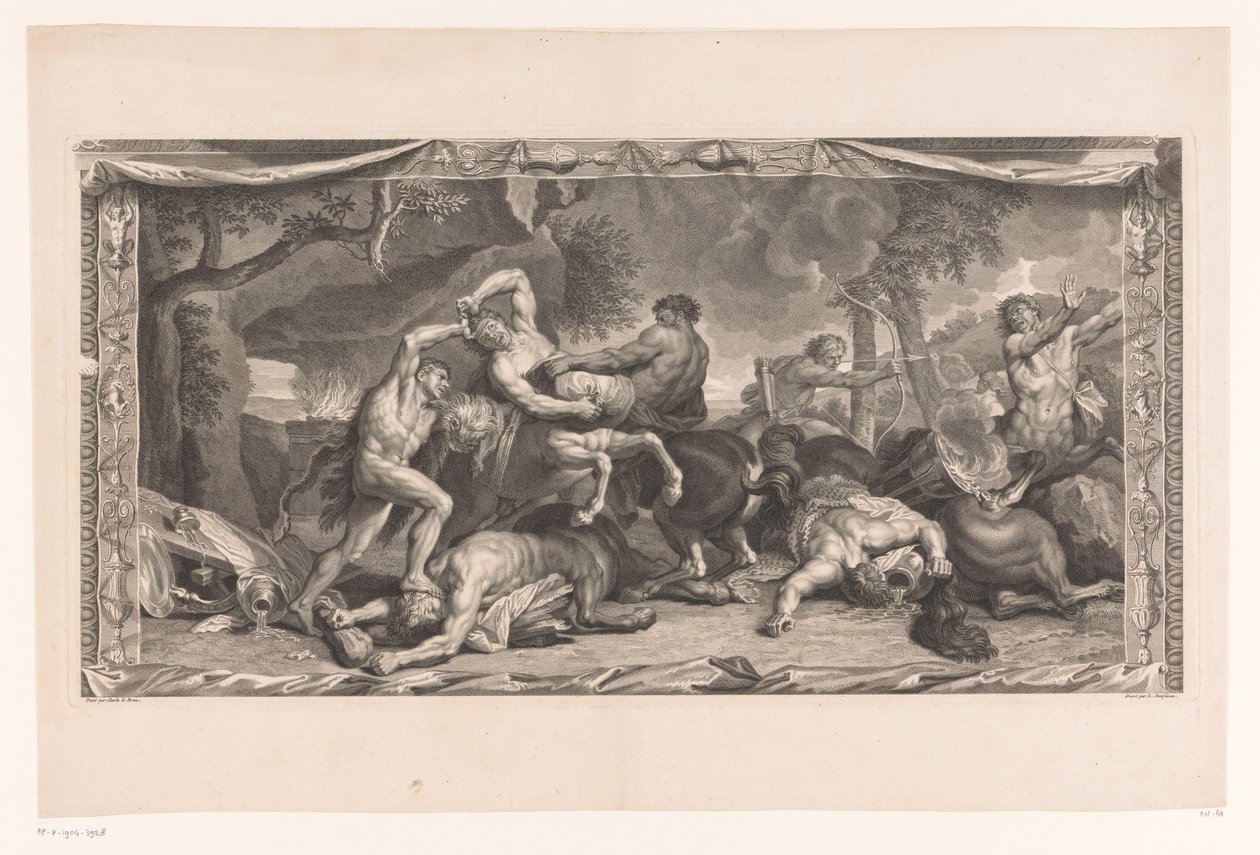 Hercules taistelee kentaureja vastaan Maalauksia Hôtel Lambertista (sarjan nimi) La Galerie de monsieur le Président Lambert edustaja l