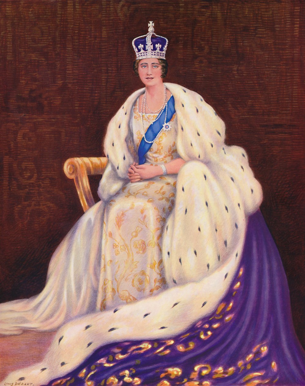 "Hänen Majesteettinsa kuningatar", 1937 tekijältä Louis Dezart