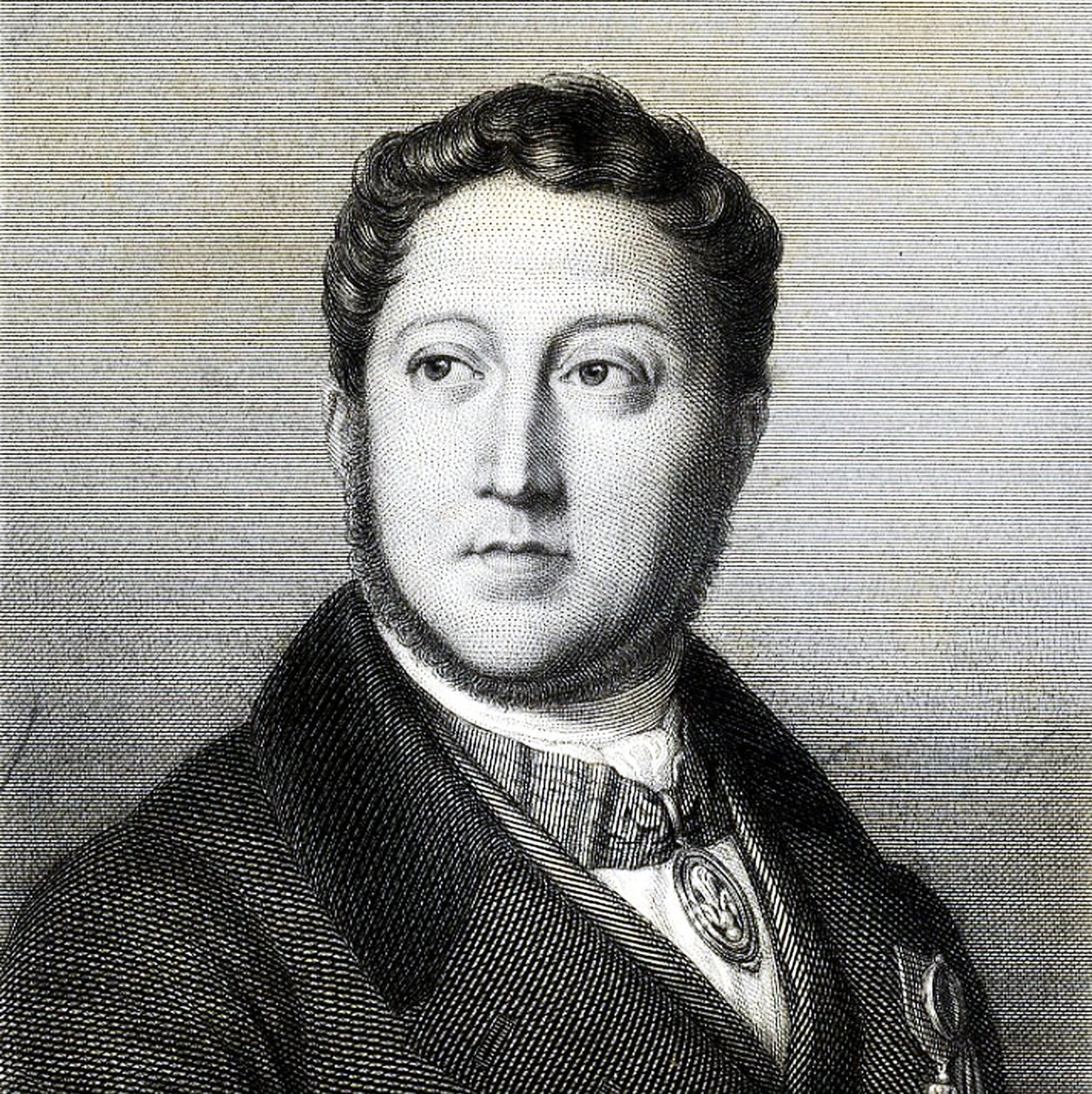 Muotokuva säveltäjä Gioachino Antonio Rossinista 1792-1868, 1836. tekijältä Louis Dupré