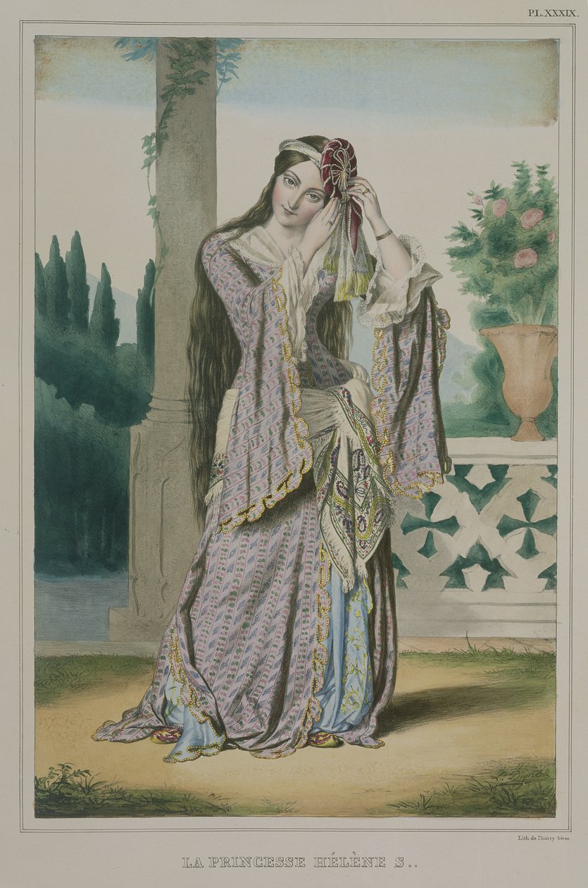 Prinsessa Helen, Thierry Brothersin kaivertama, 1825 tekijältä Louis Dupré