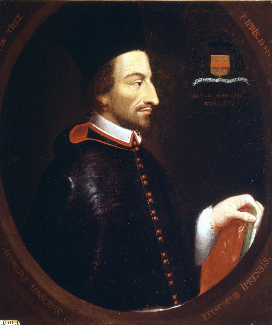 F. Iprisin muotokuva Janseniuksesta (1585 - 1638) 1659. tekijältä Louis Dutielt
