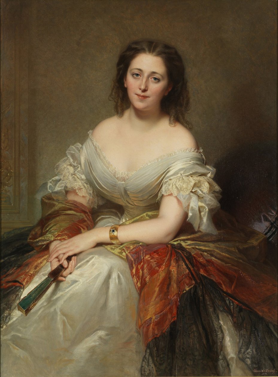 Maria kreivitär Walewskan muotokuva 1786-1817, 1859 tekijältä Louis Edouard Dubufe