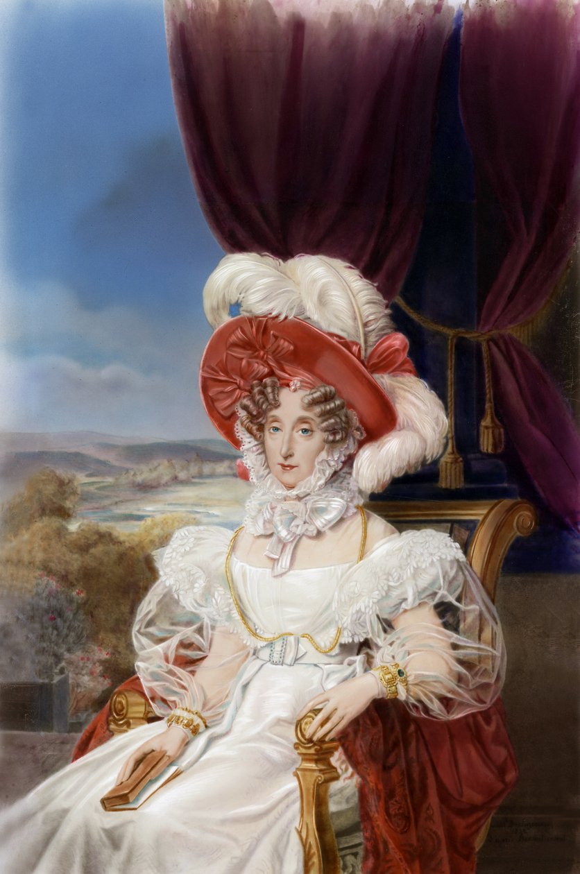 Kuningatar Marie-Amelian muotokuva, n. 1839 (maalaus) tekijältä Louis Edouard Rioult