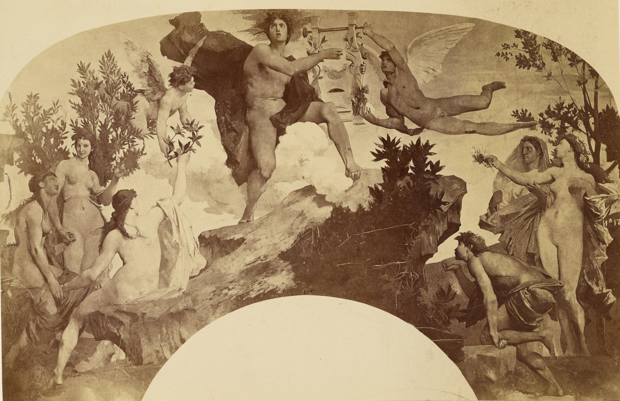 Apollo vastaanottaa lyyran tekijältä Louis Emile Durandelle
