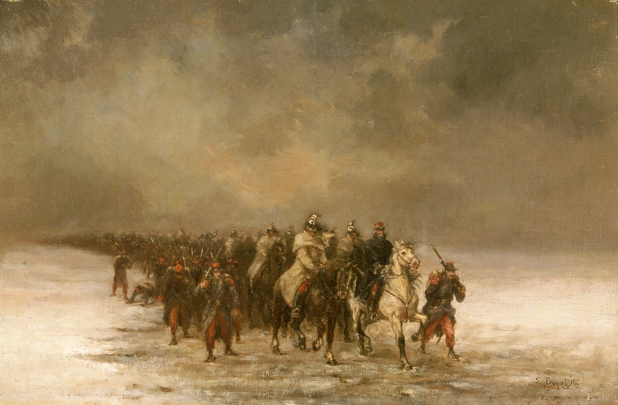 "The Retreat", s. 1871 tekijältä Louis Eugene Benassit