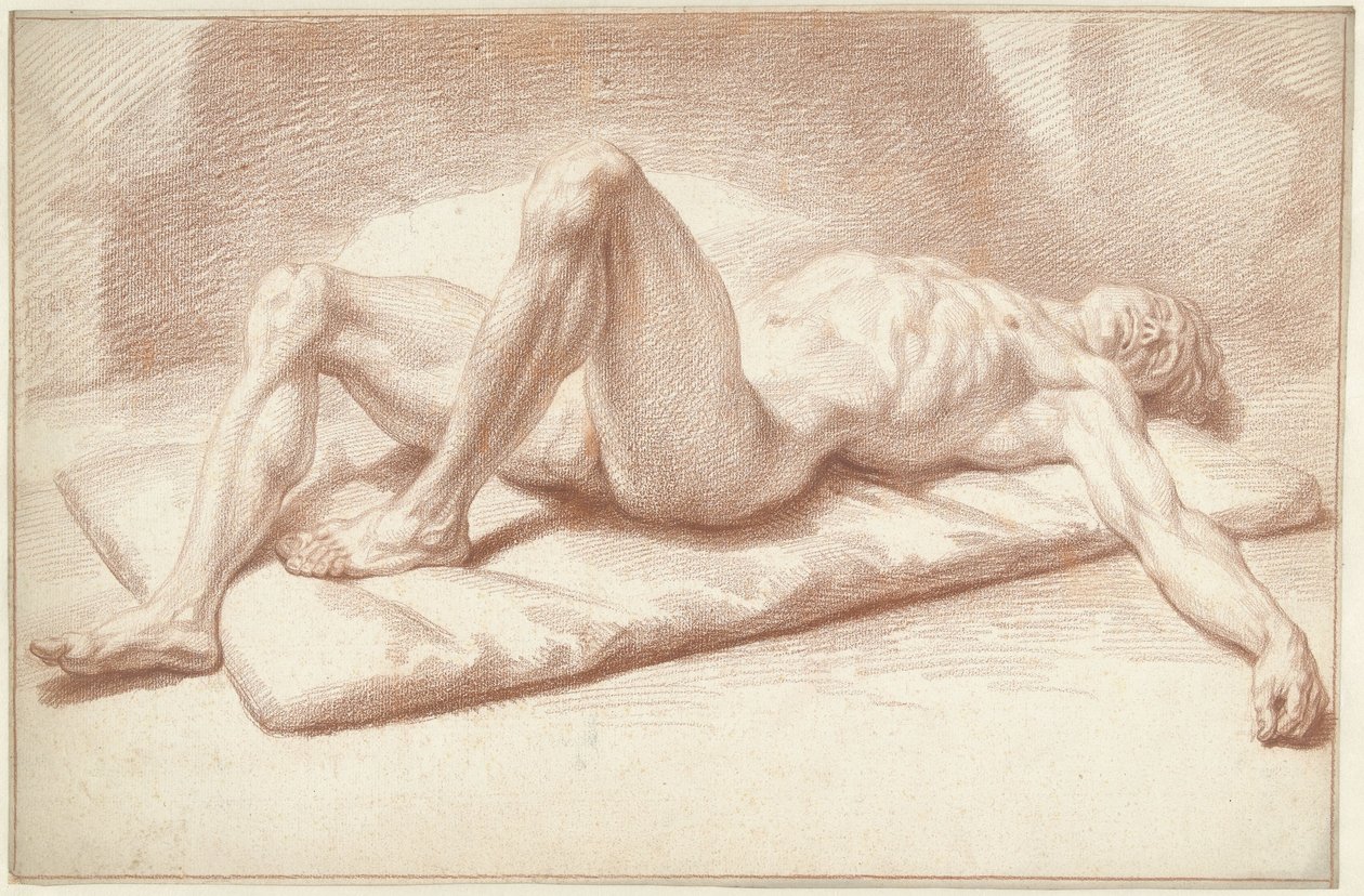 Mies alaston, makaa selällään tekijältä Louis Fabritius Dubourg