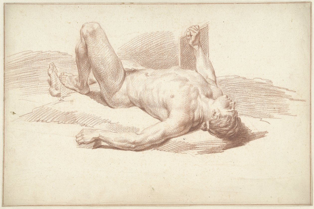 Mies alaston, makaa selällään tekijältä Louis Fabritius Dubourg