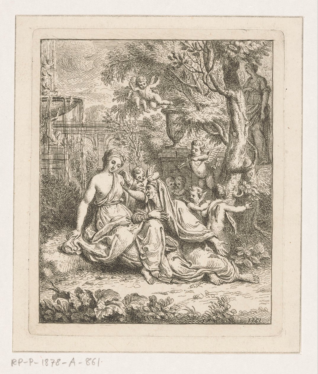 Vertumnus en Pomona tekijältä Louis Fabritius Dubourg