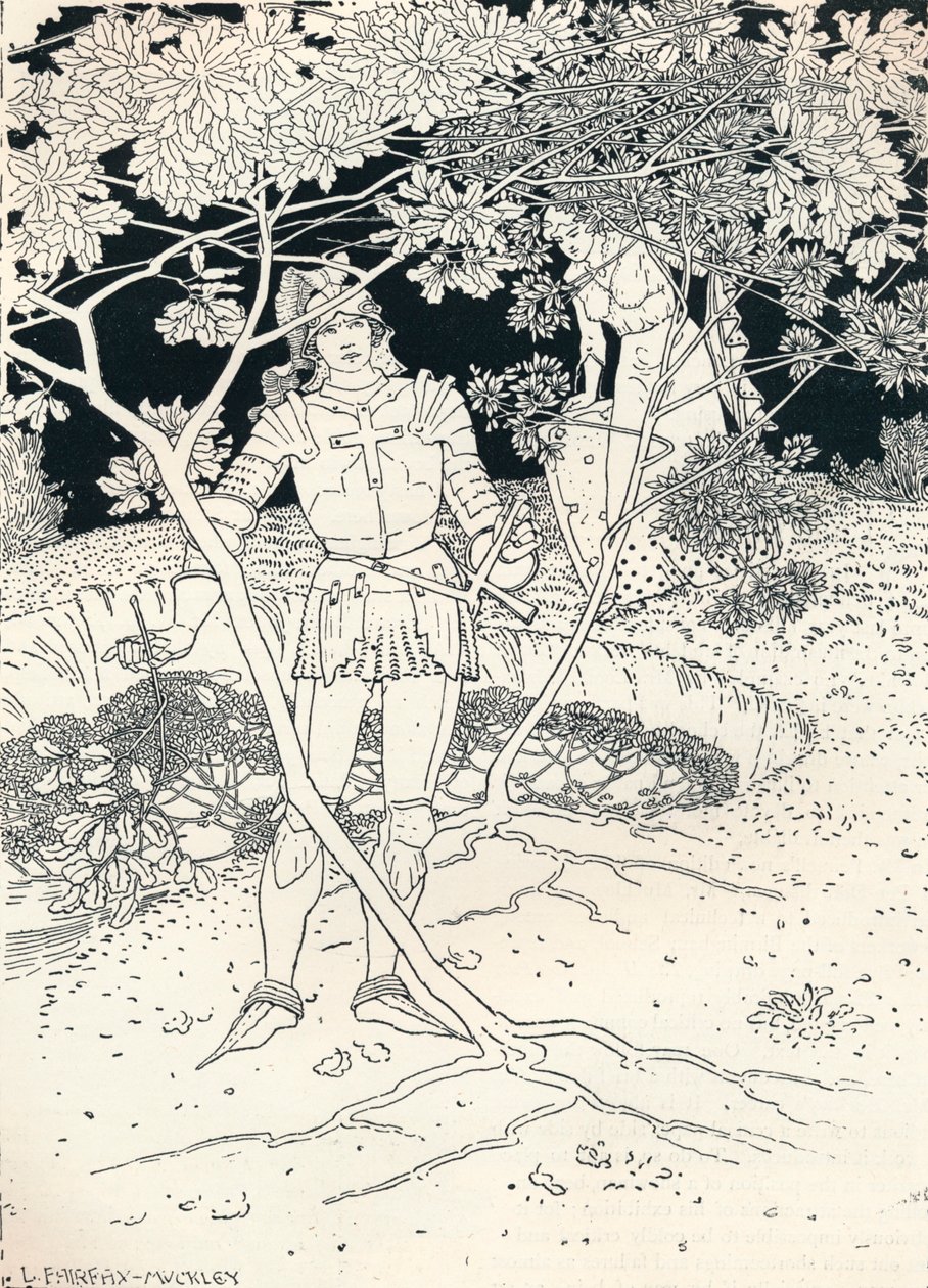 Kuvitus Spensers Faerie Queenelle. Canto II. Jae 30, c1895 tekijältä Louis Fairfax Muckley