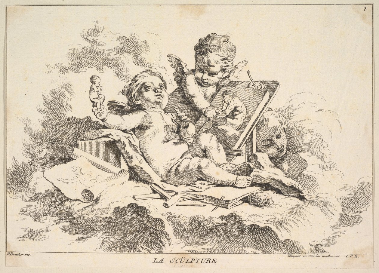 Veistos. tekijältä Louis Felix de la Rue