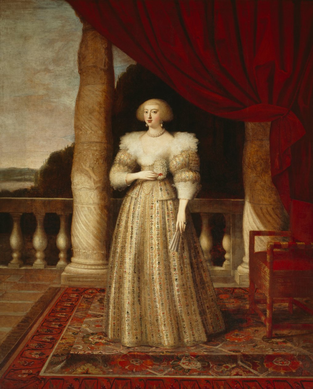 Anne of Austria (öljy kankaalle) tekijältä Louis Ferdinand (c.1612 89) Elle