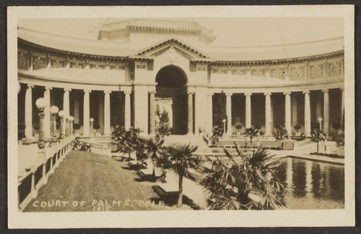 [Court of Palms, Pan Pacific International Exposition (P.P.I.E.)] tekijältä Louis Fleckenstein