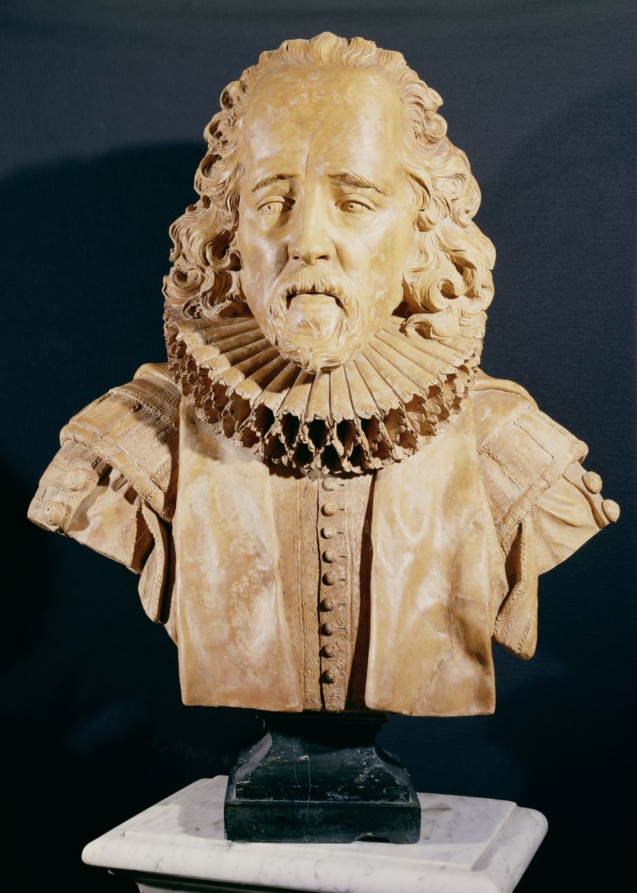 Sir Francis Bacon (1562-1626) varakreivi St. Albans (marmori) tekijältä Louis Francois Roubillac