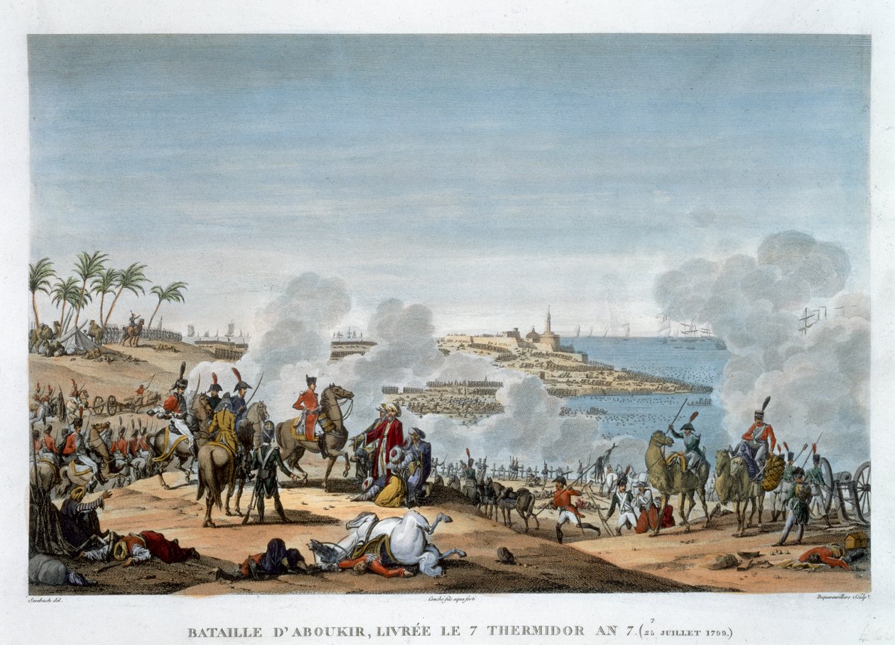 "Aboukirin taistelu, 7. Thermidor, vuosi 7" 25. heinäkuuta 1799 tekijältä Louis Francois Couche