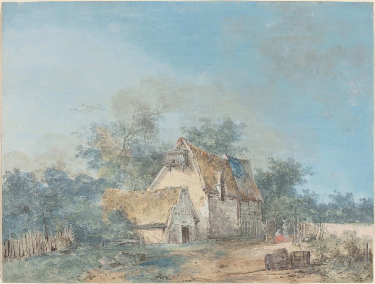 Maisema tekijältä Louis Gabriel Moreau the Elder