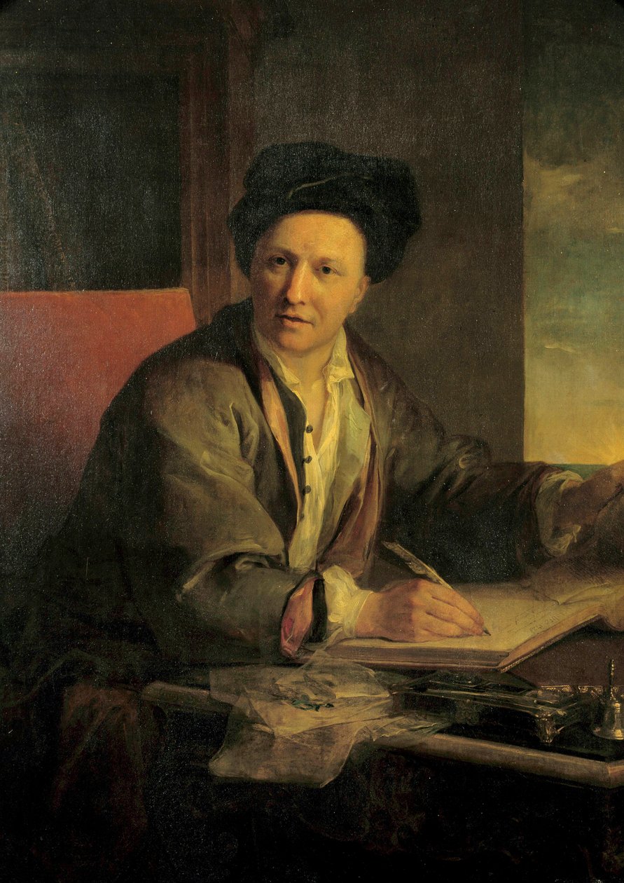 Muotokuva Bernard Le Bouyerista (Le Bovier), Fontenelle (1657-1757), ranskalainen kirjailija Louis Gallochen maalaus (1670-1761) 1723 Su. 1,2x0,9 m tekijältä Louis Galloche