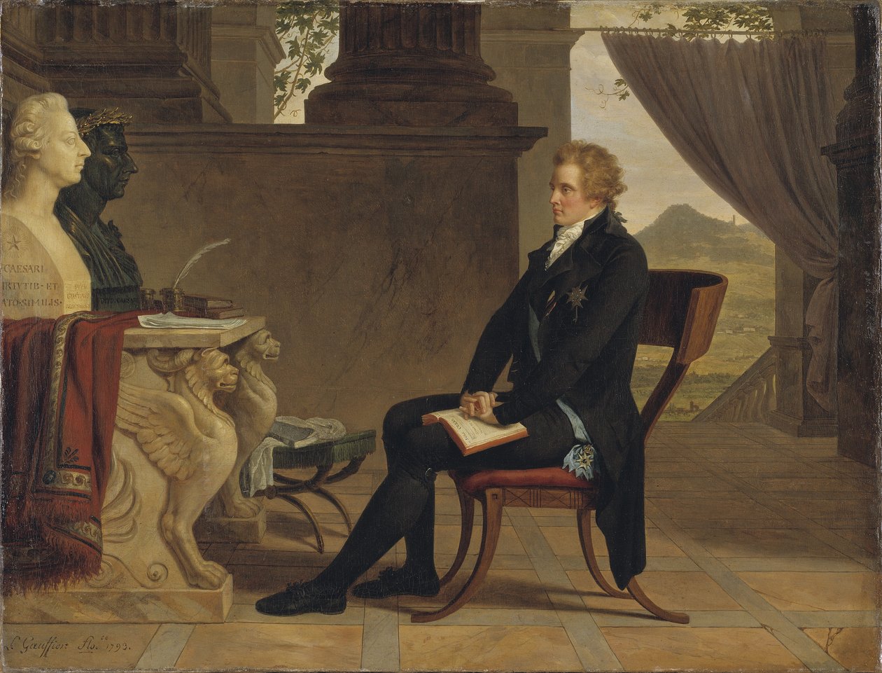 Kreivi Gustav Mauritz Armfelt Firenzessä, 1793 tekijältä Louis Gauffier