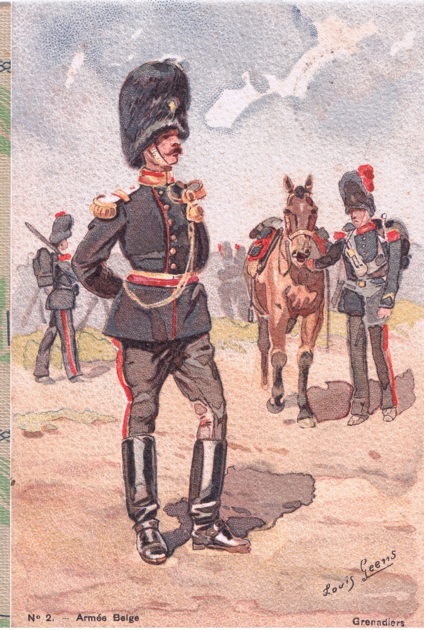 Grenadiers, Postikortti, 1920-luku tekijältä Louis Geens