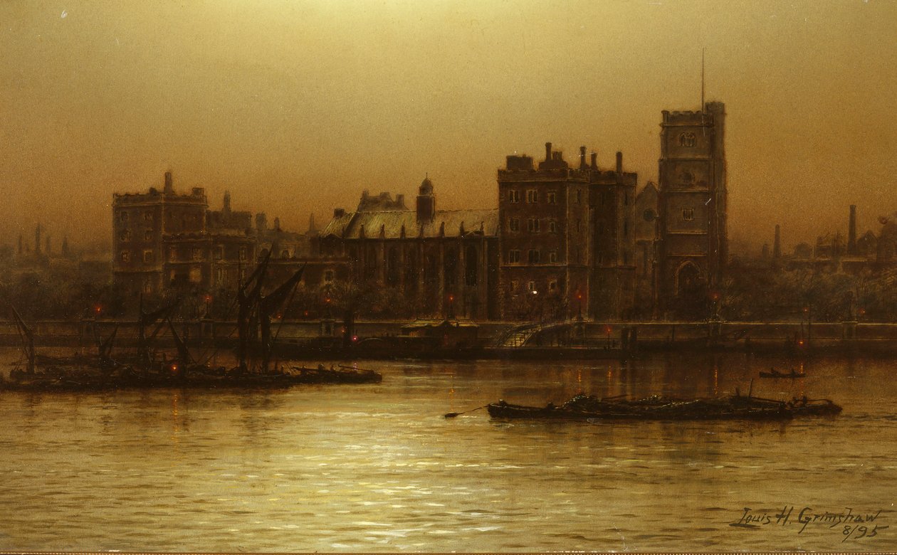 Lambeth Palace, Lontoo tekijältä Louis Grimshaw