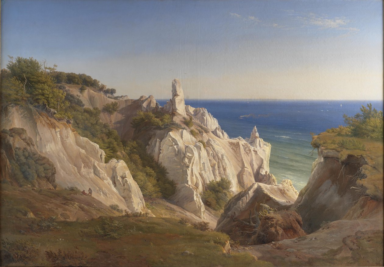 Tanskalainen:  Møens Klint, Mønin saaren kalliot. tekijältä Louis Gurlitt