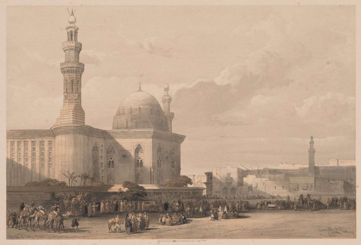Egypti ja Nubia: Osa III - nro 38, Sulttaani Hassanin moskeija Suurelta aukiolta..., 1838. tekijältä Louis Haghe