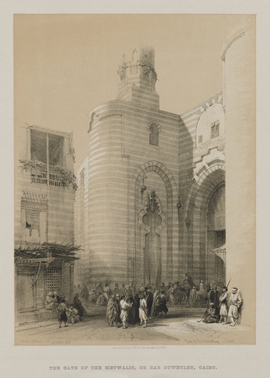 Egipte i Núbia, Volum III: Porta dels Metwaleys, Cairofinnish tekijältä Louis Haghe