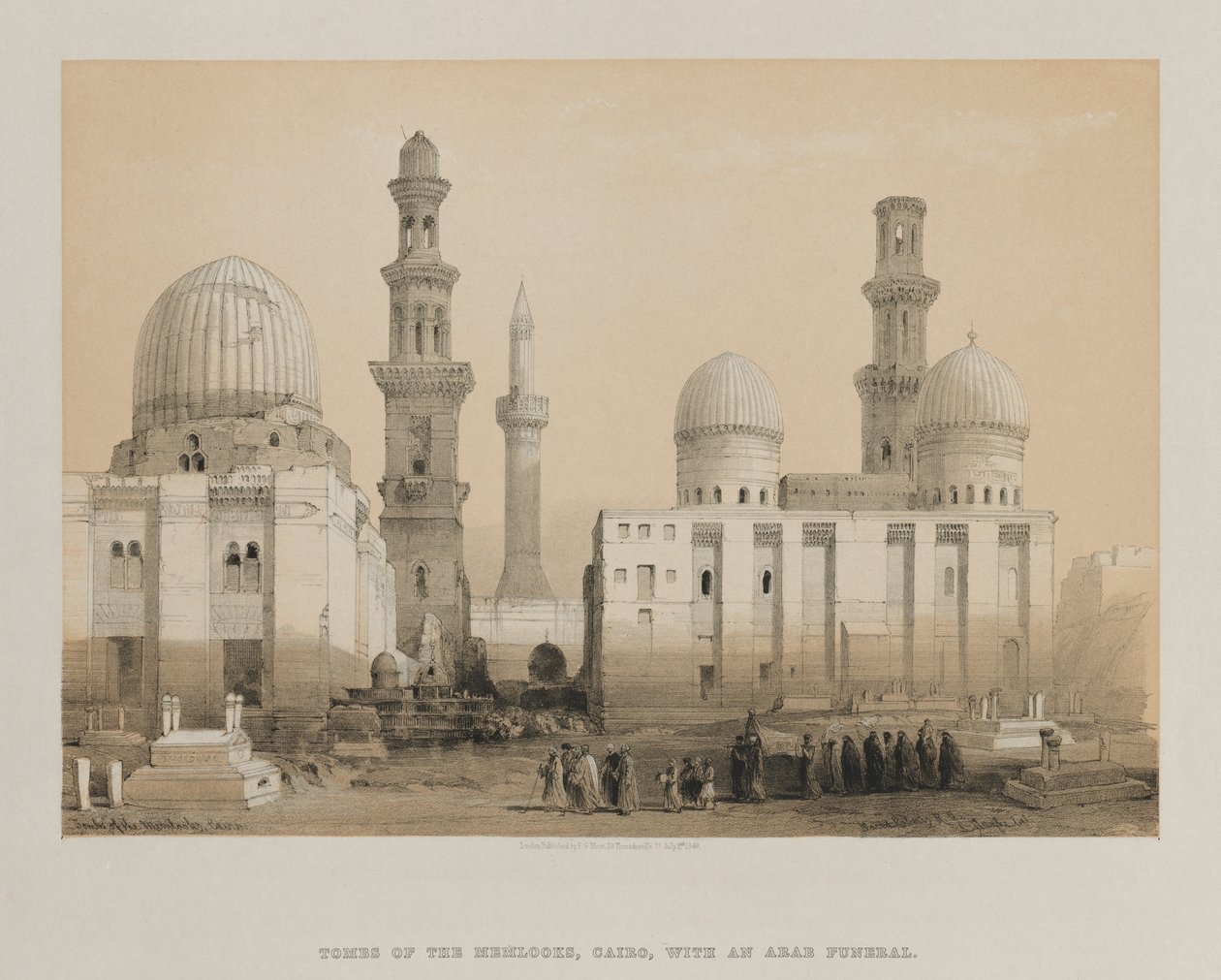 Egypti ja Nubia, osa III: Muistomerkkien hauta, Kairo, 1849. tekijältä Louis Haghe
