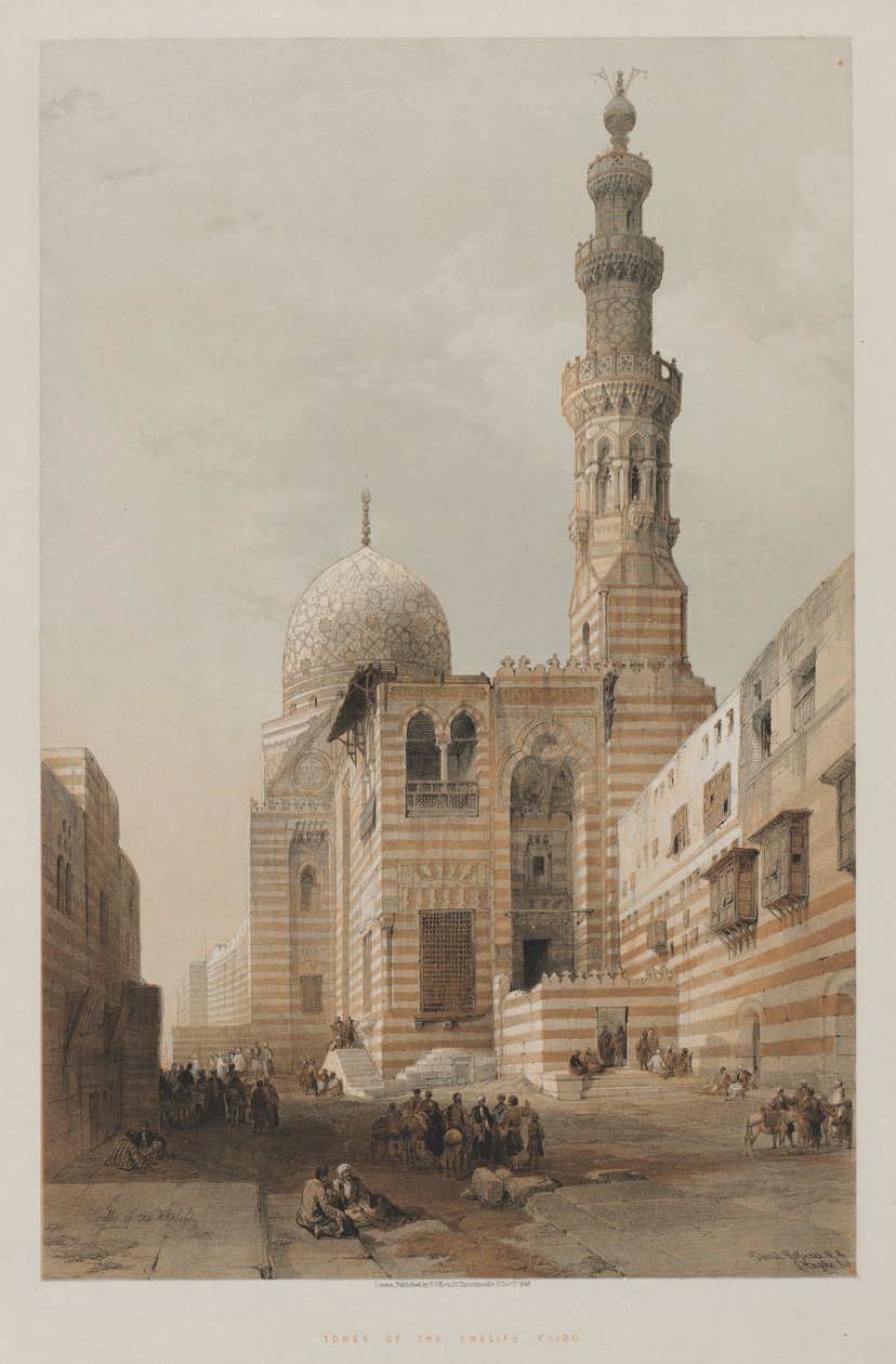 Egypti ja Nubia, osa III: Khalifien haudat, Kairo, 1848. tekijältä Louis Haghe