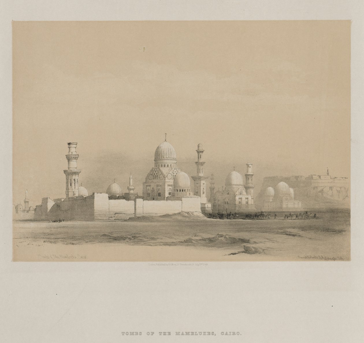 Egypti ja Nubia, osa III: Muistohaudat, Kairo, 1849. tekijältä Louis Haghe
