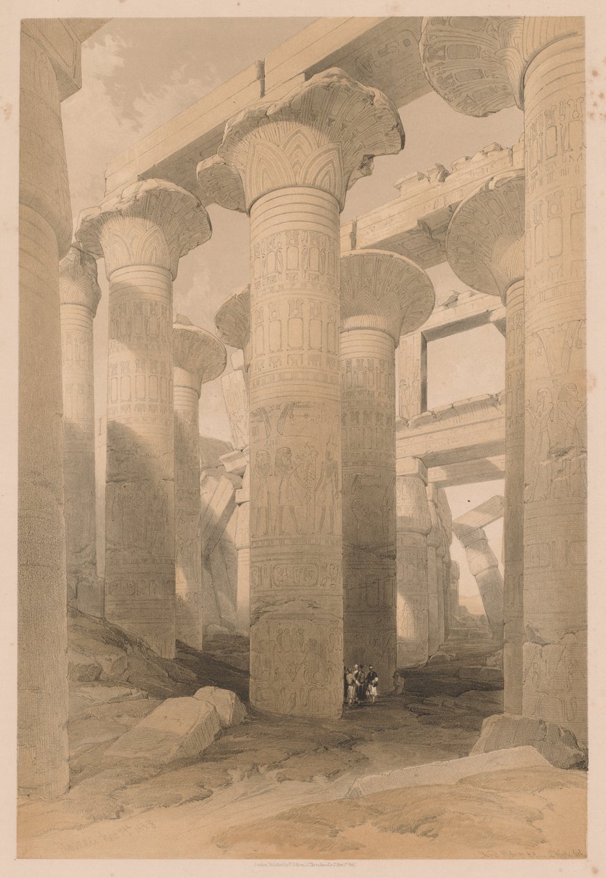Egypti ja Nubia: Osa II - nro 14, Karnak tekijältä Louis Haghe