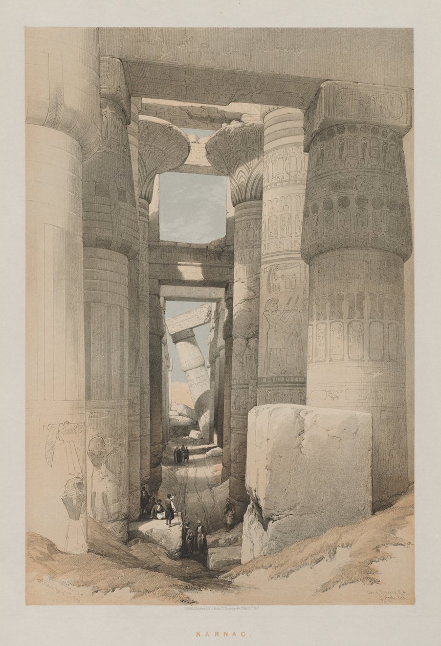 Egypti ja Nubia, osa II: Karnak tekijältä Louis Haghe