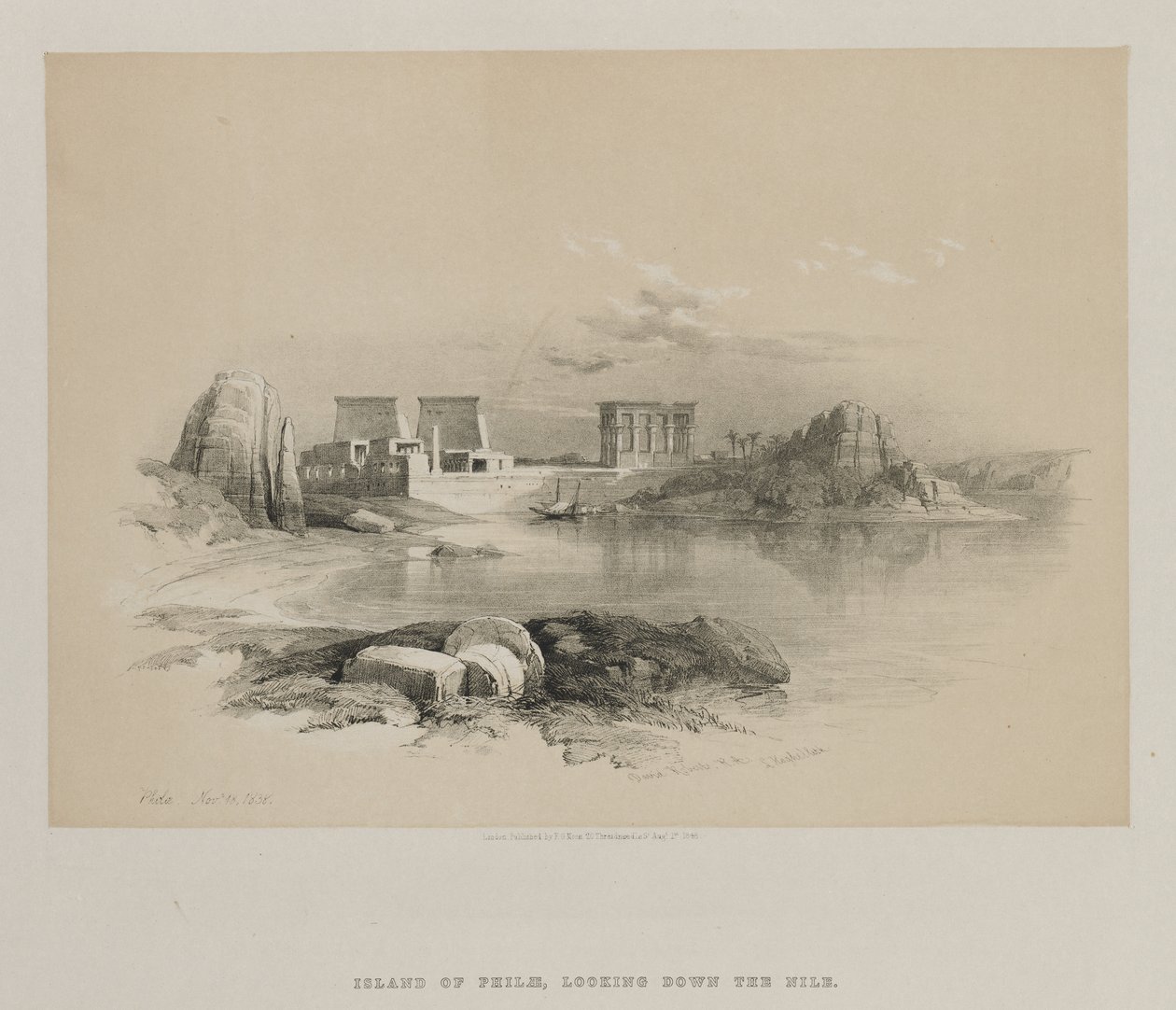Egypti ja Nubia, osa II: Philae, 1848. tekijältä Louis Haghe