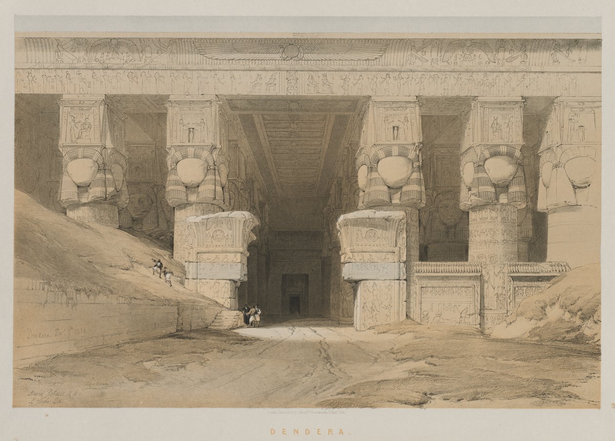 Egypti ja Nubia, osa I: Dendera tekijältä Louis Haghe